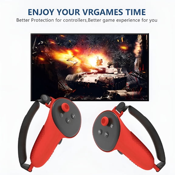 HBMYN Pair Tpu Controller Grips Cover for Vr ProtectionEnhancing Hand FatigueGaming