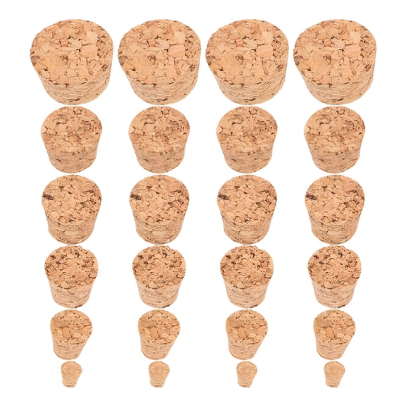 ACDANC Assorted Bottle Stoppers, Multiple Sizes Wine Corks for Crafting and DIY Projects, Cone Shaped Bottle Plugs for Home Decor, Wine Storage, and Party Favors