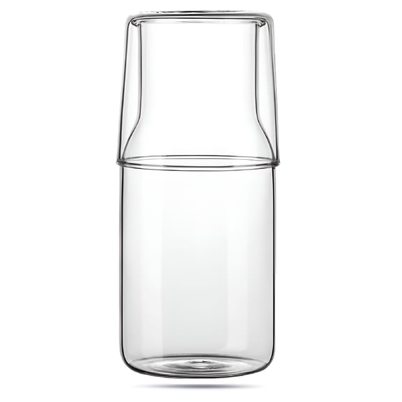 ACDANC 2026 New 1 Set Household Bedside Carafe Transparent Water Carafe Multi-Function Glass Bottle for Bedside, Home, Kitchen, Dining, Office, Water Storage