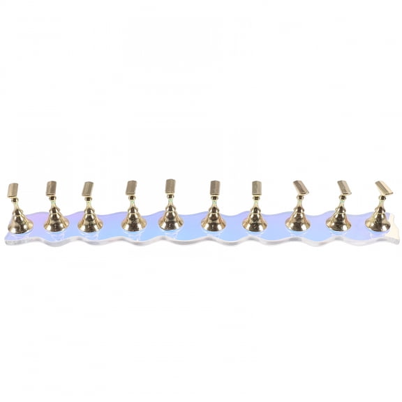 ACDANC 2026 New 1 Set Press on Nails Display Stand Nail Art Practice Stand Fake Nail Tips Holder with Base for Nail Art Practice, Display, Salon Use, Diy Manicures.