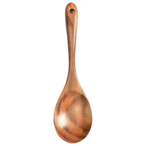 ACDANC 2026 New 10.2" Large Wooden Spoon for Cooking Mixing Spoon Super Strong Sturdy Giant Hardwood Spoonstick Wood Spoon Spatula Long Handle Spoon Stirring Cooking Spoon