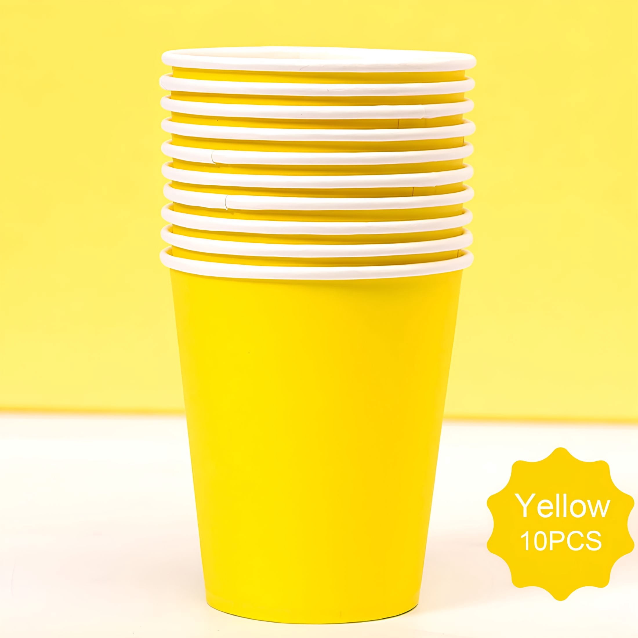 ACDANC 2026 New 10 Pack 9Oz Disposable Party Paper Cups - 15 Vibrant ...