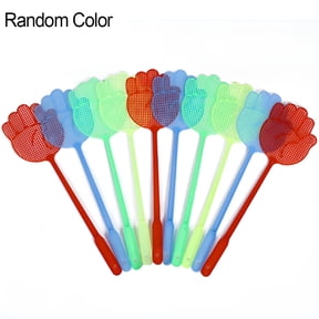 ACDANC 2026 New 10 Packs Plastic Fly Swatter Long Handle Manual Swatter Fly Flapper Pest Control Tool for Home,Kitchen,Office,Patio,Garden,Outdoor Use Color Random