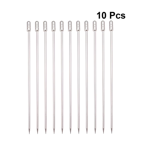 ACDANC 2026 New 10 Stainless Steel Cocktail Picks Toothpicks Reusable Metal Cocktail Sticks Fruit Appetizer Toothpicks Party Supplies for Party,Bar,Home,Cocktail,Appetizers