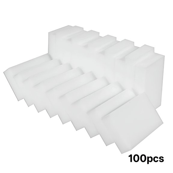 ACDANC 2026 New 100 Pack Magic Sponges Eraser Multi-Functional Household Cleaning Melamine Sponge Foam for Kitchen,Bathroom,Bathtub,Shoes,Wall