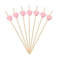 thumbnail image 1 of ACDANC 2026 New 100 Pcs 12 Cm Cocktail Picks Creative Handmade Heart Shape Bead Appetizer Picks Fruit Toothpicks Party Supplies for Parties,Weddings,Appetizers,Cocktails,Buffets (Pink), 1 of 4