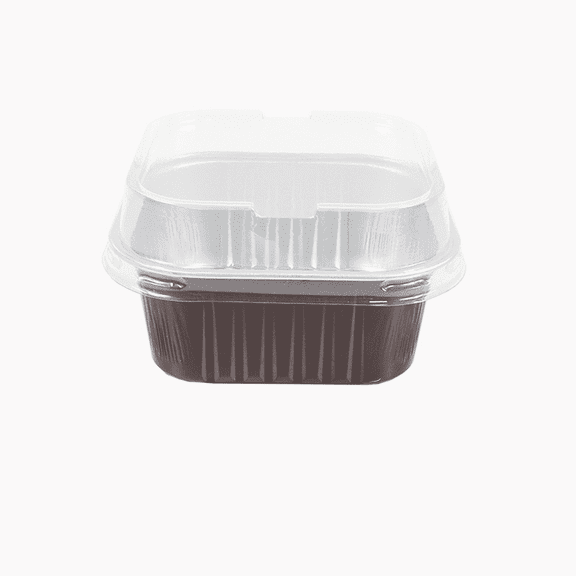 ACDANC 2026 New 100Pcs Cupcake Liners,Moisture Proof Storage Cupcake Box,Suitable for Bulk Commercial Use Lightweight and Portable Mini Muffin Liners,Coffee Brown + Pp Plastic Cover