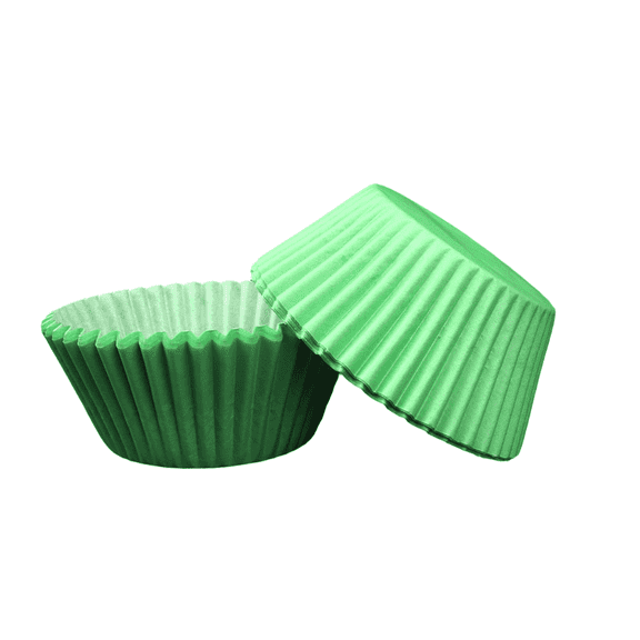 ACDANC 2026 New 100Pcs Mini Cupcake Liners,Easy to Release From Molds Cake Box,Eco-Friendly Materials Multiple Sizes Available Cupcake Carrier,For Party,Bakery,Home,Pure Green