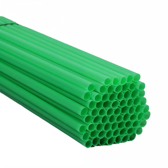 ACDANC 2026 New 100Pcs Straws Disposable Sturdy Plastic Material Plastic Straws Single-Use Convenience Straws Drinking Plastic,Green