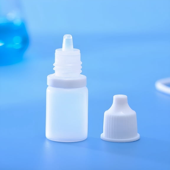 ACDANC 2026 New 10Pcs Plastic Dropper Bottles Eye Dropper Squeeze Liquid Small Bottles Eye Drops Dispenser Bottle for Travel, Lab, Essential Oil, Diy