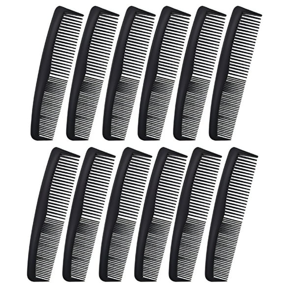 ACDANC 2026 New 12 Pack Flexible Thin 5" Pocket Hair Comb Beard&Mustache Combs for Men'S Hair,Beard,Mustache,And Sideburns for Travel,Gym,Office,Home (Black)