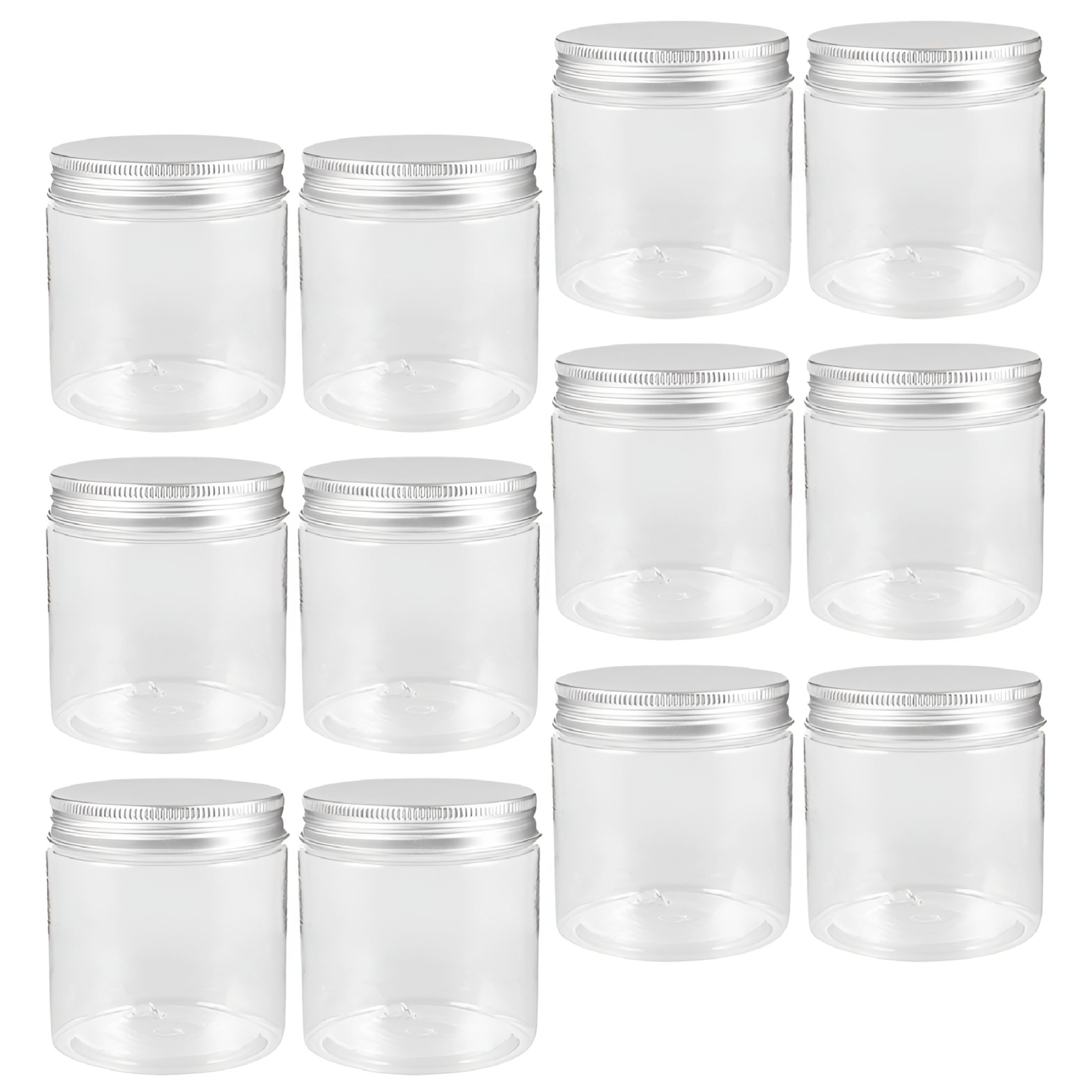 ACDANC 2026 New 12 Pcs Aluminum Lid Jars Glass Jar with Lid Small Jar Fruit Jars Candle Jars Storage Jar for Organizing,Storing Spices,Crafts,Homemade Candles,Food Storage,Diy Projects.