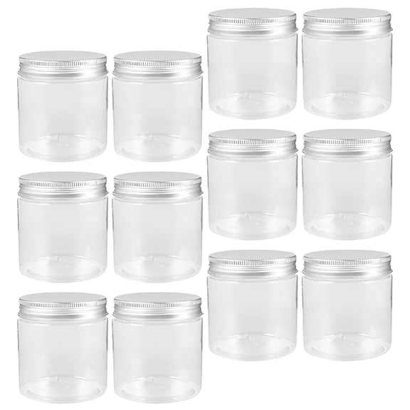 ACDANC 2026 New 12 Pcs Aluminum Lid Jars Glass Jar with Lid Small Jar Fruit Jars Candle Jars Storage Jar for Organizing,Storing Spices,Crafts,Homemade Candles,Food Storage,Diy Projects.