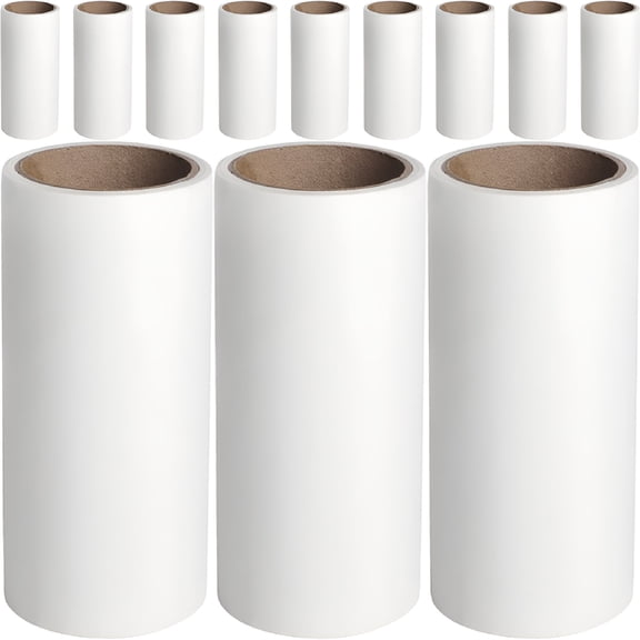 ACDANC 2026 New 12 Pcs Sticky Paper Lint Roller Refills Travel Rollers Multi-Function Remover Clean Adhesive Tape for Clothing,Sofa,Car Seats,Bags