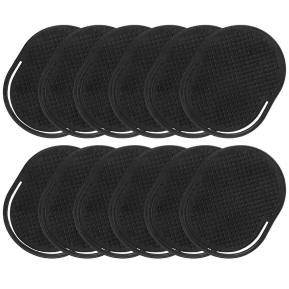 ACDANC 2026 New 12Pcs Men Palm Brush Finger Massage Comb Portable Hair Shampoo Pocket Comb Scalp Massager Brush for Home and Travel(Black)