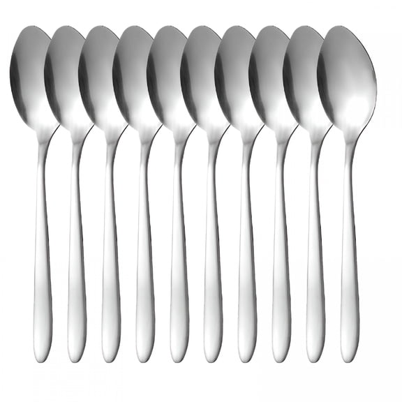 ACDANC 2026 New 15Cm Stainless Steel Teaspoons - Pack of 10 | Long Handle Bar Spoons for Coffee,Tea & Milkshakes | Durable & Easy Clean Restaurant Utensils Teaspoons Stainless Steel