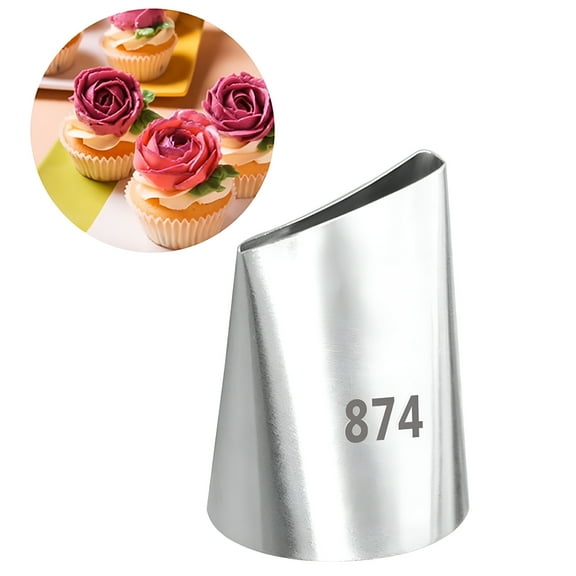 ACDANC 2026 New 1Pc Large Size Rose Icing Piping Nozzles Cake Cream Decoration Tips Decor for Baking,Cake Decorating,Dessert,Kitchen,Home,Party #874