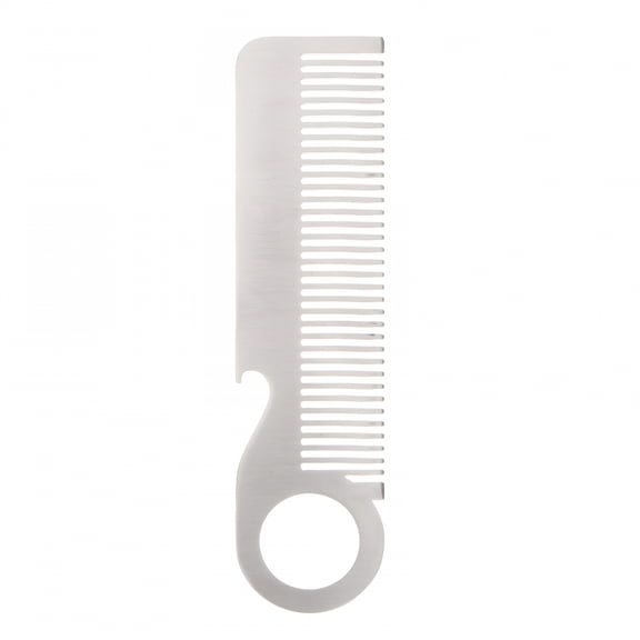 BESTSKY Pc Stainless Steel Beard Comb Fine Toothed Mustache for Male Silver Grooming Care