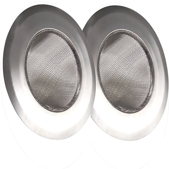 ACDANC 2026 New 2 Pack Removable Stainless Steel Fine Mesh Kitchen Sink Strainer for Kitchen, Bathroom, Utility Large Drain Rim 4.5" Diameter