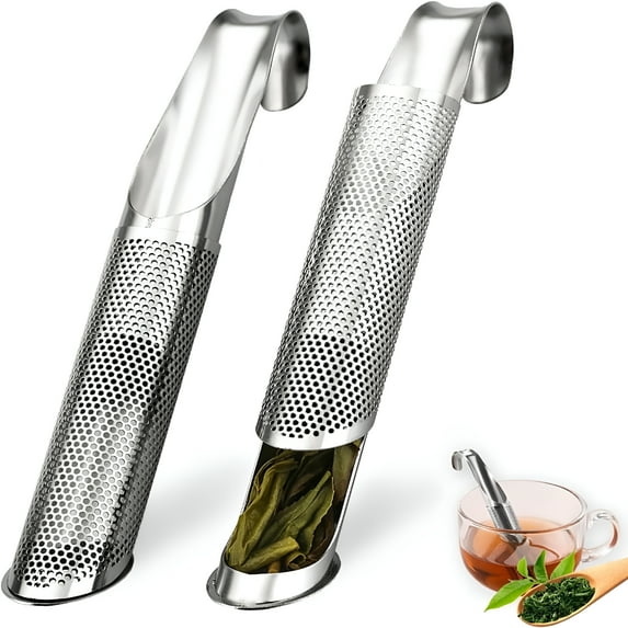 ACDANC 2026 New 2 Pack Tea Infusers,Extra Fine Mesh Tea Strainer for Loose Tea,Stainless Steel Long Handle Tea Steeper Diffuser for Leaf Tea,Coffee,Spices,Seasonings