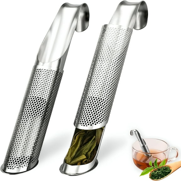 ACDANC 2026 New 2 Pack Tea Infusers,Extra Fine Mesh Tea Strainer for Loose Tea,Stainless Steel Long Handle Tea Steeper Diffuser for Leaf Tea,Coffee,Spices,Seasonings