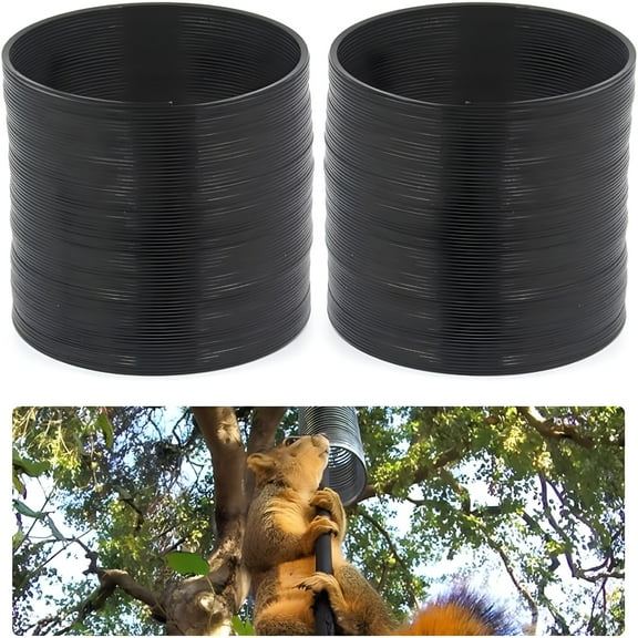 ACDANC 2026 New 2 Pcs/3 Pcs Metal Squirrel Barrier, Squirrel Baffle for Bird Feeders, Spring Coil Guard Protects Hanging Bird Feeders for Outdoor Bird Feeder Poles