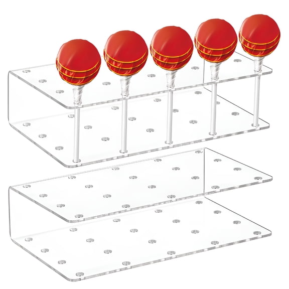 ACDANC 2026 New 2 Pcs Cake Pop Stands Lollipop Holder Cake Pops Display Stand Lollipop Display Stand Candy Sticks Display Rack for Party Wedding