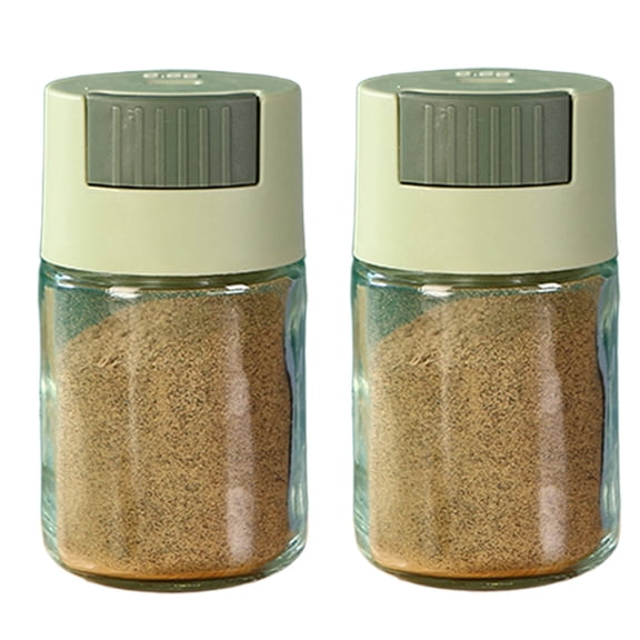 ACDANC 2026 New 2 Pcs Salt and Pepper Shakers Shock Proof Packaging Powdered Sugar Shaker Duster Secure Safe Shipping Sugar Shaker Green Kitchens Bakeries Desserts Coffee Stations