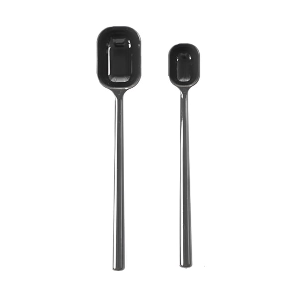 ACDANC 2026 New 2 Sets Long Handle Teaspoons Measuring Spoons for Dry and Liquid Ingredients Use in Kitchen Cooking Baking Coffee-Black for Precise Measurement,Baking,Cooking,Brewing,Meal Prep.