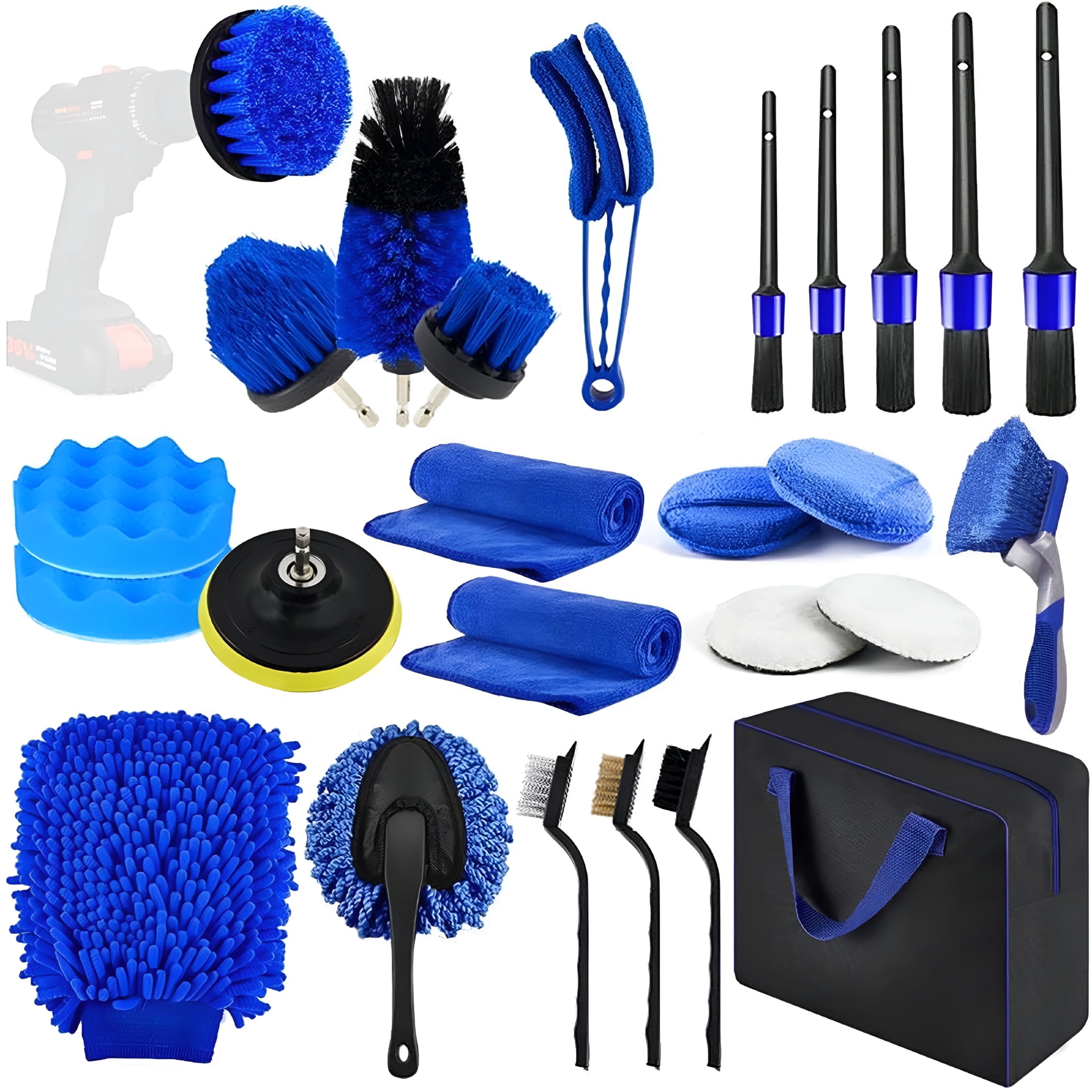 ACDANC 2026 New 27Pcs Car Detailing Kit Interior Cleaner,Detailing Brushes Car Cleaning Kit for Wheel,Dashboard,Air Vent Car Cleaning Kit