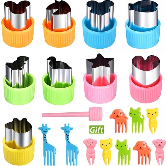 ACDANC 2026 New 27Pcs Vegetable Cutter Shape Set, Fruit Cutters Shapes for Kids, Mini Cookie Cutters, Children'S Baking and Food Supplement Tool Accessories Kitchen Crafts