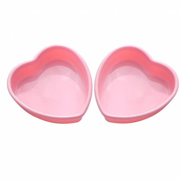 ACDANC 2026 New 2Pcs Cake Pan High Temperature Resistance Baking Pans Premium Standard Material Round Cake Pans 4 Inches Pink for Baking Cake Making Dessert Preparation.