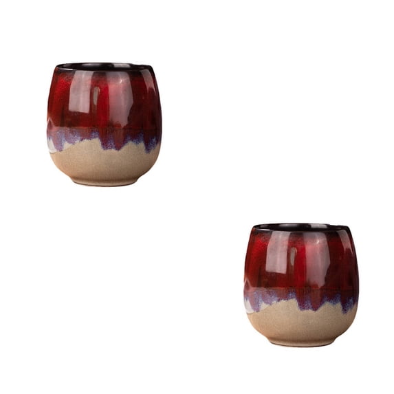 ACDANC 2026 New 2Pcs Coffee Cup Car Companion Coffee Cups Reusable Corrosion Resistant Stable Bottom Coffee Tumbler Red for Road Trips Commuting Outdoor Adventures Picnics Travel