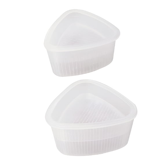 ACDANC 2026 New 2Pcs Triangular Form Sushi Mould Onigiri Rice Ball Bento Press Maker Diy Tool Onigiri Mold(Transparent) for Sushi Making, Bento Boxes, Homemade Rice Balls, Kitchen Tools, Diy Meals.