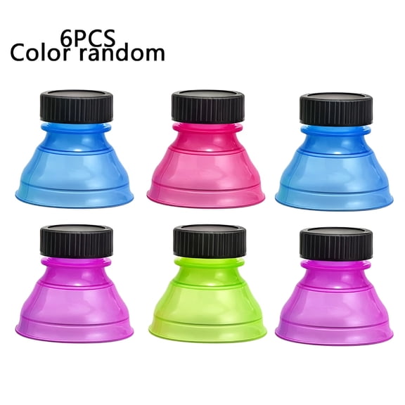 ACDANC 2026 New 3/6Pcs Caps Snap Bottle Top Can Cover Reusable Cap Can Toppers for Soda for Home, Picnic, Party, Bar, Kitchen