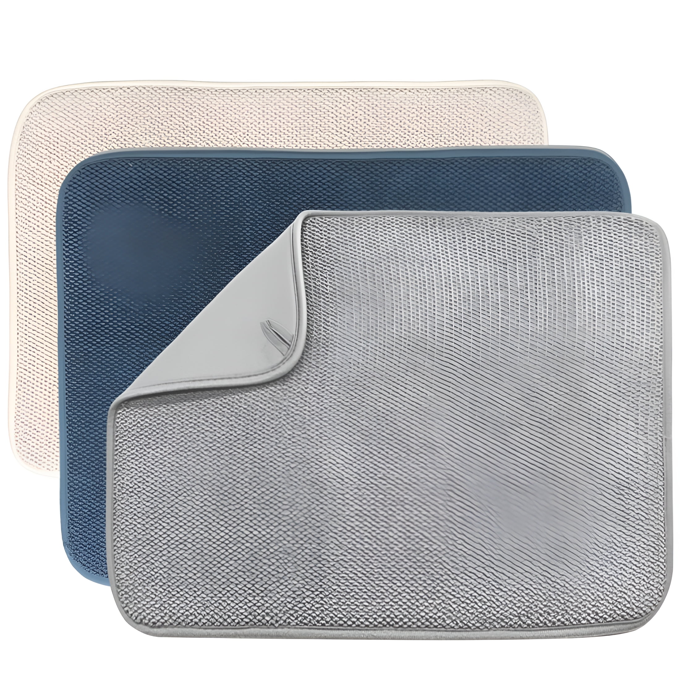 ACDANC 2026 New 3 Pack Dish Drying Mat,Absorbent Microfiber Dishes ...