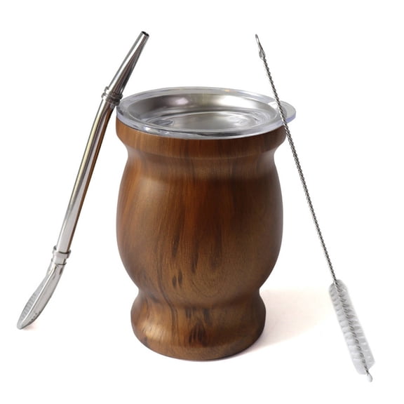 ACDANC 2026 New 3 Pcs Mate Cup the Mate Tea Gourd Is A Blend of Functionality and Timeless Style. for Home Office Mate Tea Gourd Wood