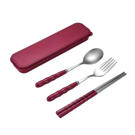 ACDANC 2026 New 3 Pcs Spoons Compact and Portable Design Serving Spoon Stainless Steel Construction for Kitchen Dining Camping Ladle Spoon Red