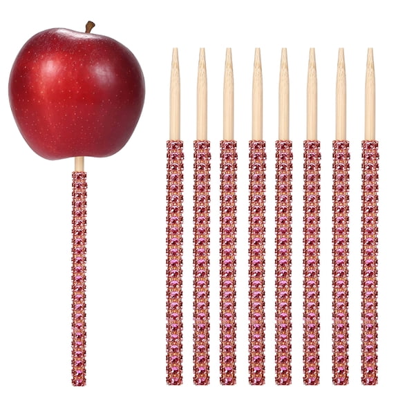 ACDANC 2026 New 32Pcs Rhinestone Candy Sticks for Parties and Weddings - Rose Gold for Cake Decorating, Dessert Table, Bridal Showers, Party Favors, Wedding Reception, Elegant Celebrations