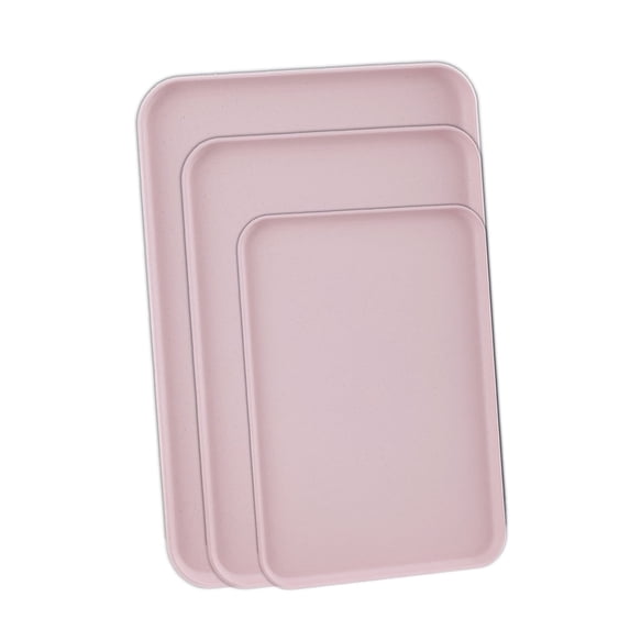 ACDANC 2026 New 3Pcs Baking Sheets,Non Stick Cookie Baking Sheet,Versatile Use Cake Pans for Cookies,Cakes,Bread,Roasting Pink
