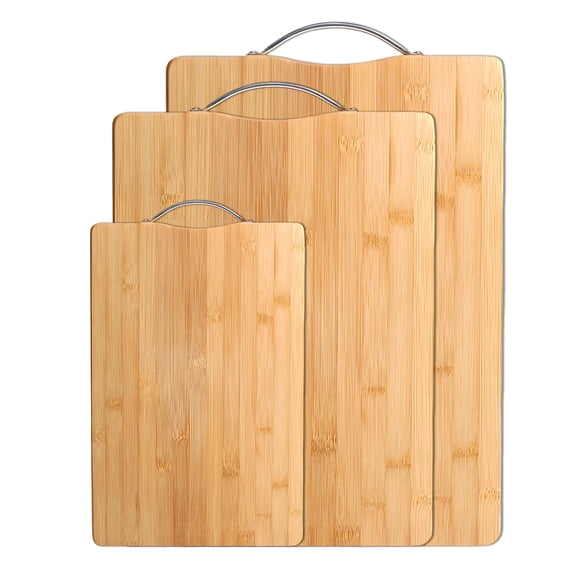 ACDANC 2026 New 3Pcs Bamboo Cutting Board,Compressed Solid Bamboo Wooden Chopping Board,Anti Odor Smooth Texture Wood Cutting Board,Style5