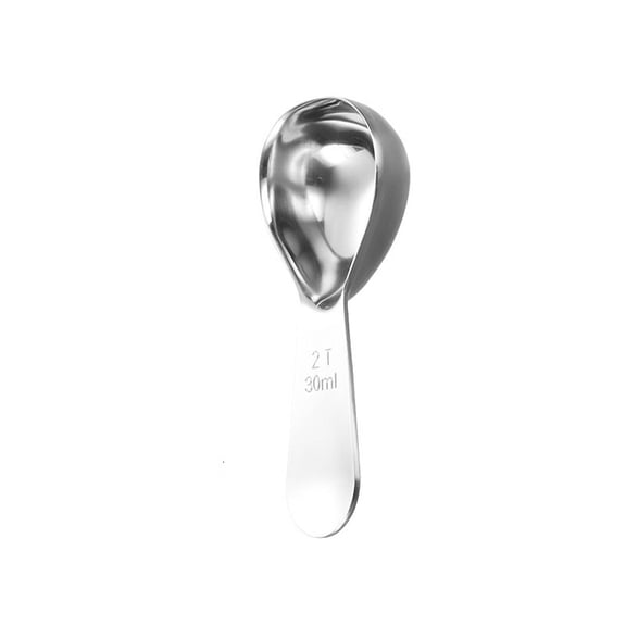 ACDANC 2026 New 3Pcs Coffee Scoops Accurate Measurements Measuring Spoons Perfect Brewing Espresso Accessories for Coffee Tea Baking Silver 30Ml