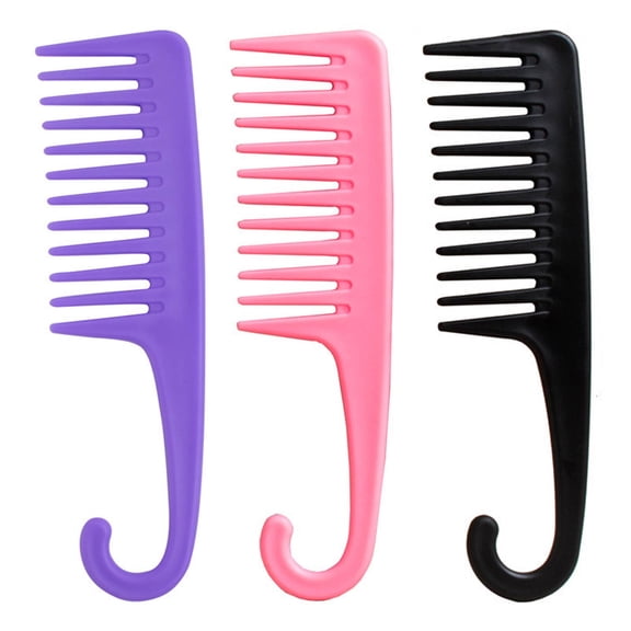 ACDANC 2026 New 3Pcs Comb Set Solid Wood Air Cushion Effect Wide Tooth Combs for Women Expert Barber Comb Wide Tooth Comb Yellow for Detangling Scalp Massage Daily Use Salon Styling