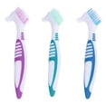 thumbnail image 1 of ACDANC 2026 New 3Pcs/Set Denture Cleaning Brush Portable Cleaning Brush False Teeth Brushes for Denture Care Denture Cleaner with Multi-Layered Soft Bristles and Dual Angled, 1 of 7