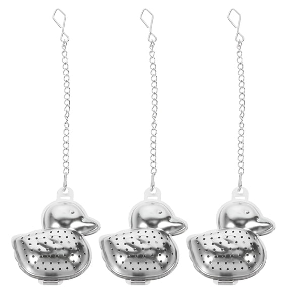 ACDANC 2026 New 3Pcs Stainless Steel Tea Strainer Duck Shaped Tea Infuser Household Loose Tea Steeper,For Tea Brewing,Home Kitchens,Offices,Tea Lovers,Tea Parties.
