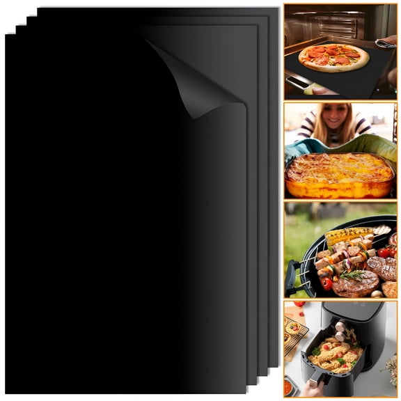 ACDANC 2026 New 4 Pack Oven Liners for Bottom of Gas Oven,24" X 16" Non-Stick Oven Liners Mat Thick Heavy Duty Oven Rack Liners Cuttable Oven Protector Mat Easy to Clean Gas Stove Liners