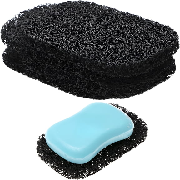 ACDANC 2026 New 4 Pack Soap Saver Holder for Bar Soap Shower Bathroom Dish Self Draining Lift Pad,Porous Construction Air Circulate,2.9" X 4.5" Pvc Non-Bpa Non-Slip Durable