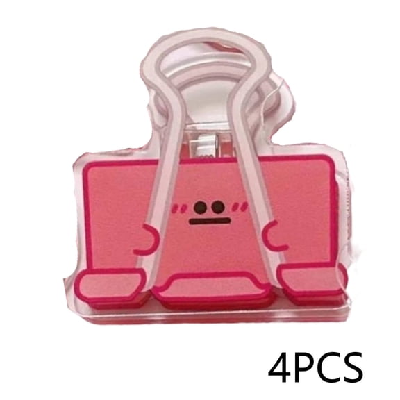 ACDANC 2026 New 4 Pcs Chip Clips Moisture Protection Bag Clips for Chips Magnetic Back Tight Seal Chip Clips Pink for Kitchen Pantry Office Home Camping