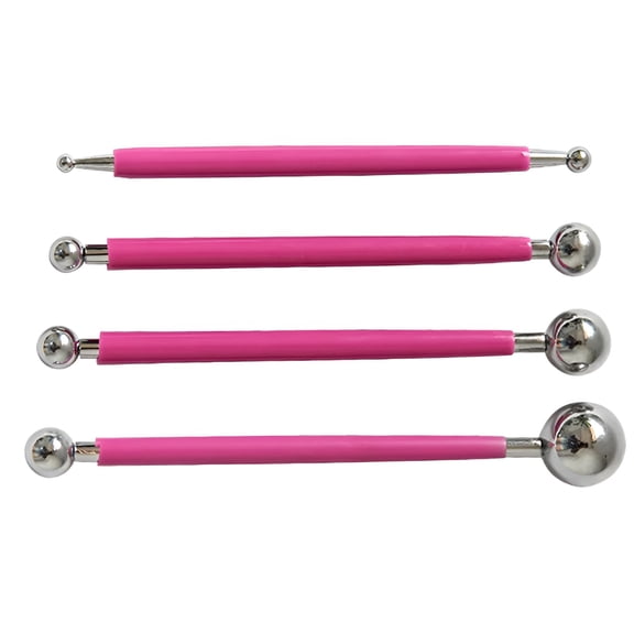 ACDANC 2026 New 4 Piece Ball Stylus Dotting Modeling Tools Clay Ceramics Pottery Carving Tool Embossing Sculpting Set for Clay Modeling,Pottery,Embossing,Scrapbooking,Art Projects,Diy Crafts