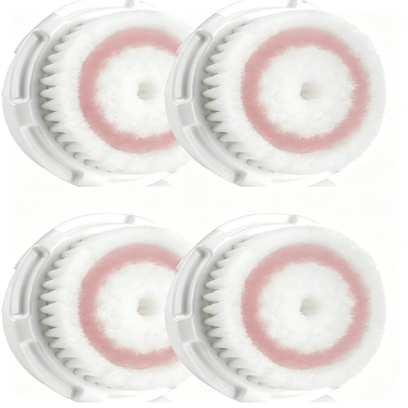 ACDANC 2026 New 4 X Radiance Replacement Brush Heads for Facial Cleansing Devices, 4 Pack for Daily Cleansing, Deep Cleaning, Exfoliating, Skincare Routine, Spa Use